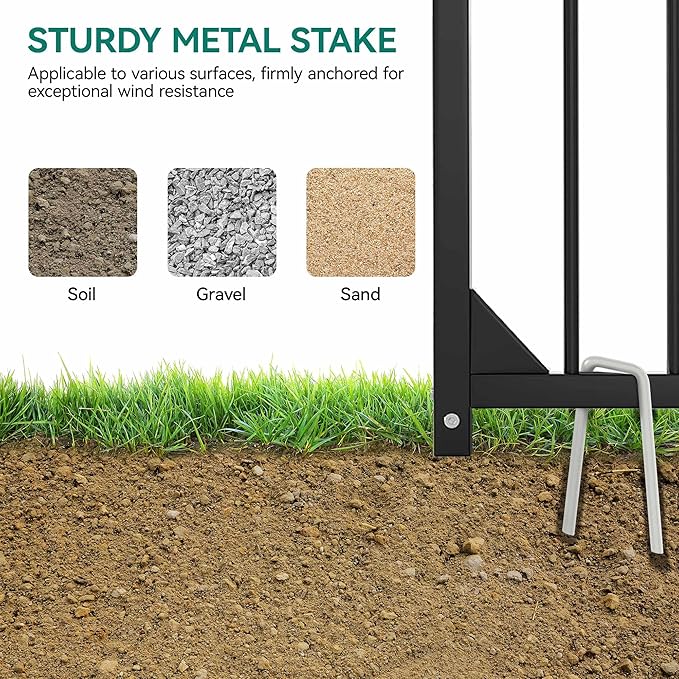 YITAHOME Large Outdoor Dog Kennel with Rotating Feeder Bowls, 8'L x 4'W x 5.4'H Dog Pens Outside with Roof, Heavy Duty Dog Cage for Medium Large Dogs