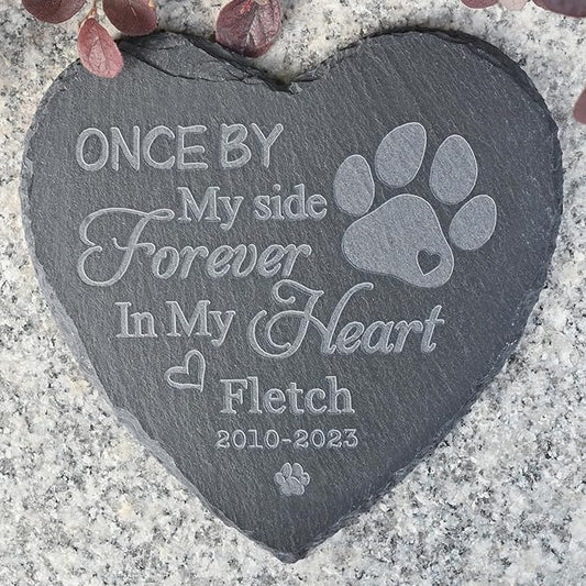 Pet Memorial Stones, Gifts, Loss of Sympathy Dog Gifts for Dog, Bereavement Grave Marker, in Memory - Style G, 6''x6''/15x15cm