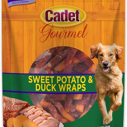 Cadet Gourmet Sweet Potato & Chicken Wraps Limited-Ingredient Dog Chews, Healthy and Natural Training Treats for Small and Large Dogs, 28 oz.