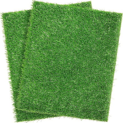 Artificial Dog Grass Pee Pad 23"x23" 2 Pack, Washable Indoor Potty Training Replacement Turf for Puppy, Reusable Realistic Fake Grass for Dogs, Grass Patch for Dogs Potty