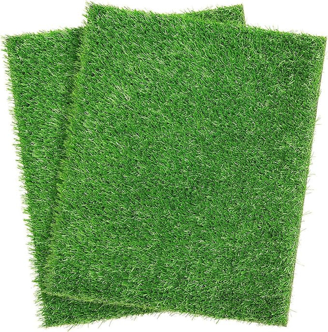 Artificial Dog Grass Pee Pad 23"x23" 2 Pack, Washable Indoor Potty Training Replacement Turf for Puppy, Reusable Realistic Fake Grass for Dogs, Grass Patch for Dogs Potty