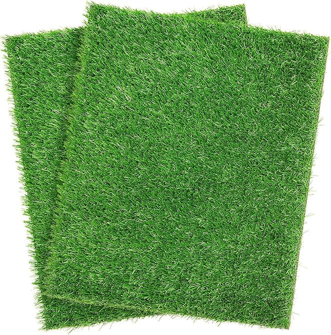 Artificial Dog Grass Pee Pad 20”x 25” 2 Pack, Grass Pad for Dogs Indoor Potty Training, Replacement Turf for Puppy, Washable Reusable Realistic Fake Grass Mat