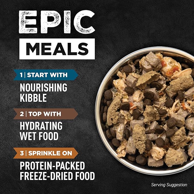 ORIJEN Epic Bites Freeze-Dried Dry Dog Food Regional Red Recipe 6oz Bag