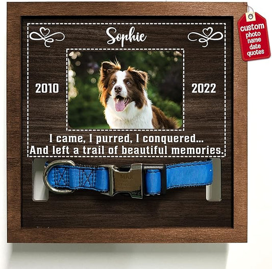 Customized Dog Picture Frames for Dogs That Passed Personalized Dog Gifts for Pets Dog Memorial Frames Pet Photo Frames and Memorials Loss of Dog Gifts Rainbow Bridge Pet Memorial Gifts