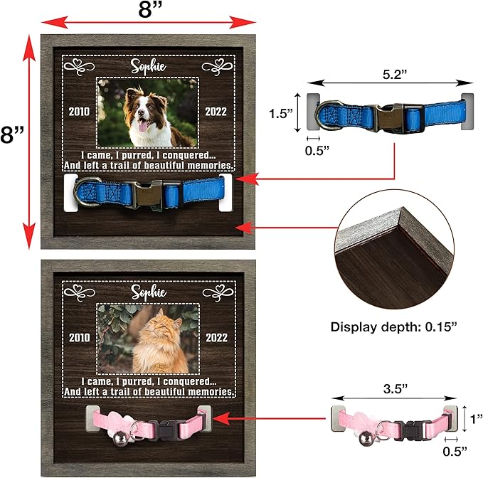 Customized Dog Picture Frames for Dogs That Passed Personalized Dog Gifts for Pets Dog Memorial Frames Pet Photo Frames and Memorials Loss of Dog Gifts Rainbow Bridge Pet Memorial Gifts