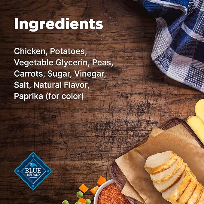 Blue Buffalo Nudges Homestyle Natural Dog Treats, Made in the USA with Real Chicken, Peas, and Carrots, 16-oz. Bag