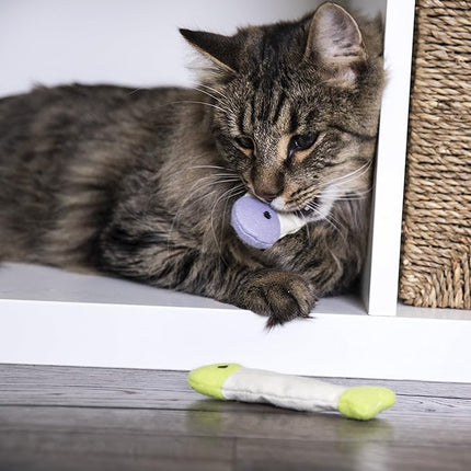 SmartyKat (3 Count) Fish Flop Crinkle Catnip Cat Toys - Multi Color, 3 Count