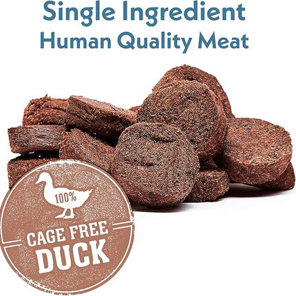 Fresh Is Best Freeze Dried Dog Treats – Raw Freeze Dried Cat Treats in Resealable Zipper Bag – High-Protein Duck Giblets for Dogs & Cats – Made in The USA