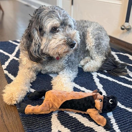 SPOT Skinneeez Extreme Stuffers Cow - Stuffing Free Dog Toy With Squeaker & Rip Stop Mesh Lining for Durability- Insert Plastic Bottle for Extra Crunch, For Small to Medium Puppies & Dogs - 14in