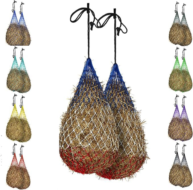 Majestic Ally Hay Net, Set of 2, Length - 54”, Holes 3"x3" for Horses