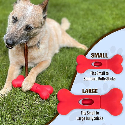GoSports Chew Champ Bully Stick Holder for Dogs - Securely Holds Bully Sticks to Help Prevent Choking - 8 Inch Size