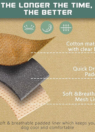 BUMBIN Tactical Dog Harness for Large Dogs No Pull, Famous TIK Tok No Pull, Fit Smart Reflective Pet Walking Harness for Training, Adjustable Dog Vest Harness with Handle Brown L