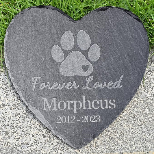 Pet Memorial Stones, Gifts Personalized, Loss of Dog Sympathy Gifts, Bereavement for Pet, Grave Headstone, Design C