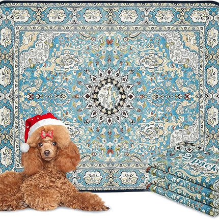 Qeils Washable Pee Pads for Dogs, 2 Pack Reusable Puppy Pads 36"x41" Super Absorbent Leakproof Dog Training Pads, Non-Slip Potty Pads for Floor, Crate, Couch, Whelping Pads Litter Mat Pet Supplies