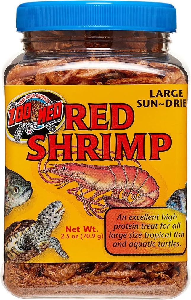 Zoo Med Sun Dried Large Red Shrimp, 2-1/2-Ounce