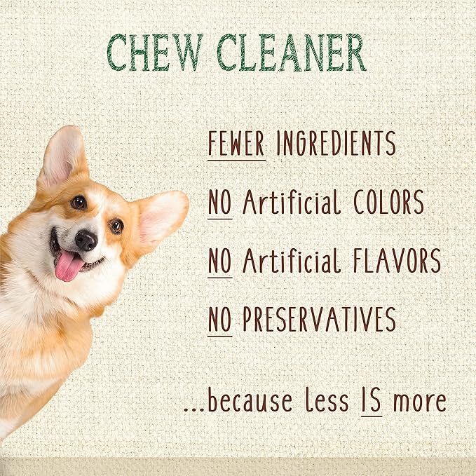 Nylabone Nutri Dent Natural Dental Chews for Dogs, Limited Ingredient Dog Treats Made in the USA, Clean Teeth & Fresh Breath, Healthy Dog Chews, Fresh Breath Flavor, For X-Small Dogs, (78 Count)