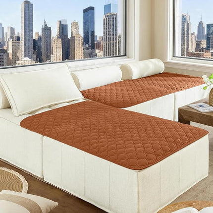 gogobunny 100% Double-Sided Waterproof Dog Bed Cover Pet Blanket Sofa Couch Furniture Protector for Puppy Large Dog Cat, Reversible (40x50 Inch (Pack of 1), Dark Pumpkin/Light Pumpkin)