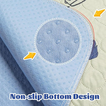 Washable Pee Pads for Dogs Large 48" x 48" 2-Pack Reusable Puppy Pads Pet Training Pads, Fast Absorb Dog Mats, Waterproof Whelping Pad, Non-Slip Protects Against Urine Leakage