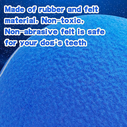 Big Tennis Ball for Dogs, Giant Dog Tennis Ball Toy Large Outdoor Sports Gift for Small Medium Large Dog (Blue, 9.5 inch)