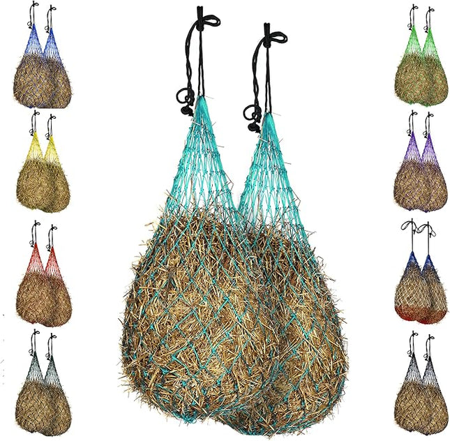 Majestic Ally Hay Net, Set of 2, Length - 54”, Holes 3"x3" for Horses