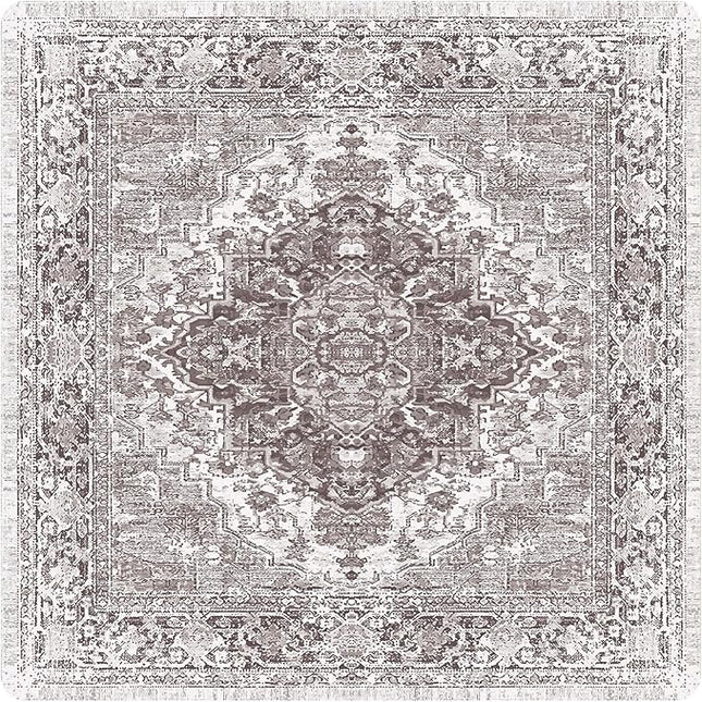 nunubaby Washable Pee Pads for Dogs, Stylish, Non-Slip and Leak-Proof Pee Pads. Reusable Potty Pads for Dogs for Crates and Floors.(Brown/Geo, 36" x36")