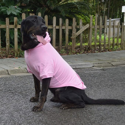 Lovelonglong Blank Basic Hoodie Sweatshirt for Dogs 100% Cotton Fits Small Medium Dachshund Large Dog Pink S