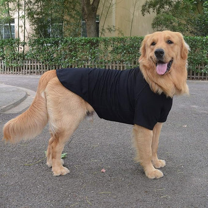 Lovelonglong Pet Clothing Dog Costumes Basic Blank T-Shirt Tee Shirts for Large Dogs Black XXXXL