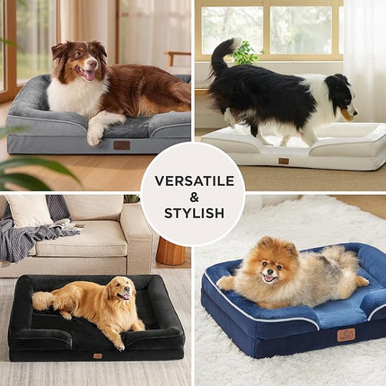Bedsure Orthopedic Dog Beds for Small Dogs - Washable Small Dog Cat Bed Waterproof, Comfort Pet Couch Sofa with Washable Removable Cover, Pets Bed with Nonskid Bottom, Boreal Canopy Green, 24"