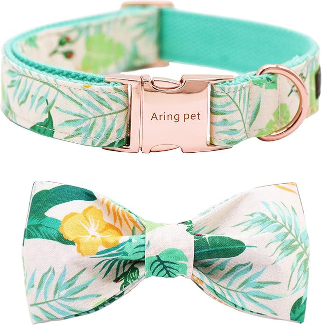 ARING PET Bowtie Dog Collar Adjustable Collars with Bow Tie for Dogs Small Medium Large