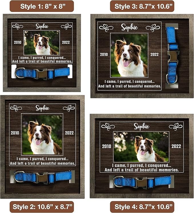 Customized Dog Picture Frames for Dogs That Passed Personalized Dog Gifts for Pets Dog Memorial Frames Pet Photo Frames and Memorials Loss of Dog Gifts Rainbow Bridge Pet Memorial Gifts