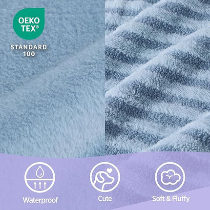 LE SURE Cute Dog Beds for Extra Large Dogs, Orthopedic Waterproof XL Pet Bed with Sides, High Back Non-Slip and Egg-Crate Foam Big Dog Couch Sofa with Washable Removable Cover, Blue