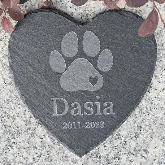 Pet Memorial Stones, Gifts, Loss of Sympathy Dog Gifts for Dog, Bereavement Grave Marker, in Memory - Style H, 6''x6''/15x15cm