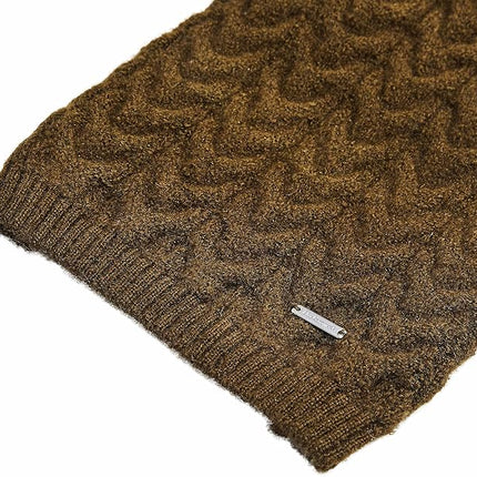 Blueberry Pet Classic Fuzzy Textured Knit Pullover Turtle-Neck Dog Sweater in Dark Olive, Back Length 16", Pack of 1 Clothes for Dogs