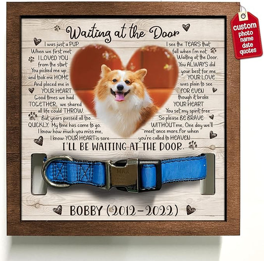 Personalized Pet Memorial Gifts Dog Memory Gifts Dog Memorial Frame Dog Died Sympathy Gift Dog Memorial Plaques Personalized For Pet That Passed Cat Picture Frame Best
