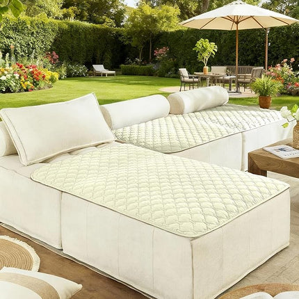 gogobunny 100% Double-Sided Waterproof Dog Bed Cover Pet Blanket Sofa Couch Furniture Protector for Puppy Large Dog Cat, Reversible (40x50 Inch (Pack of 1), Dark Cream/Light Cream)