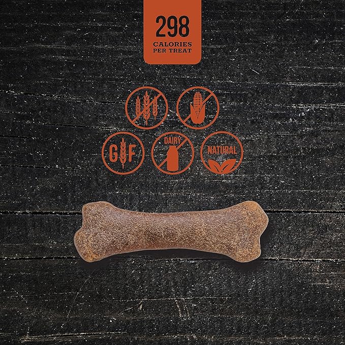 Wholesome Pride Natural & Healthy Dog Chews 2Pk for Medium Dogs, Bacon Flavor, Made in The USA