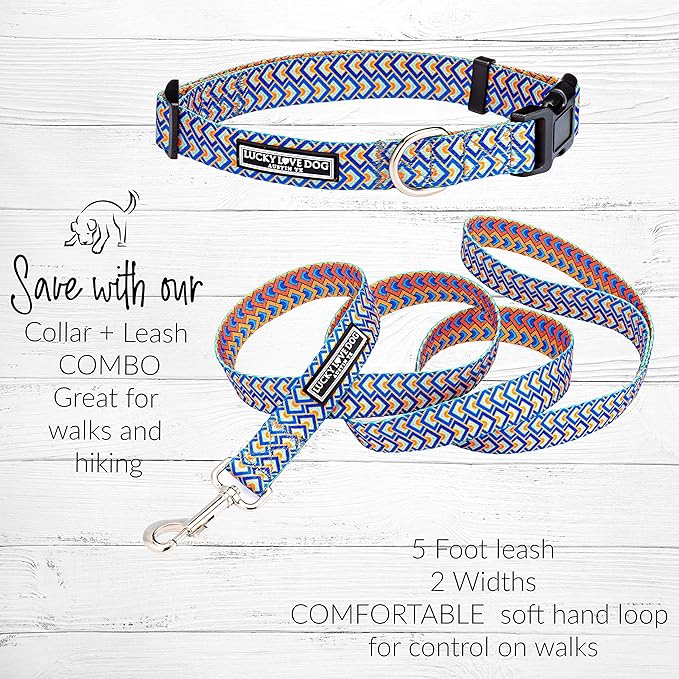 Lucky Love Dog Collars, Comfortable, Soft, Cute Dog Collar for Small Medium Large Dogs, Murphy, Small