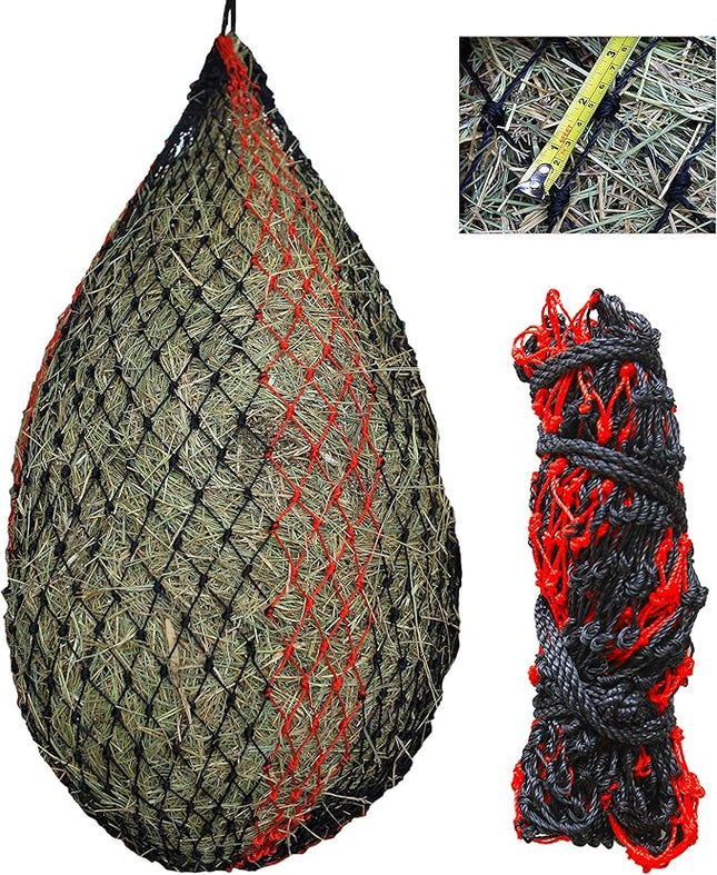T TEKE Deluxe Slow hay Feeder hay nets, 1-3/4" Feeding Holes, Horse Supplies hay Bags for Horses, Goats