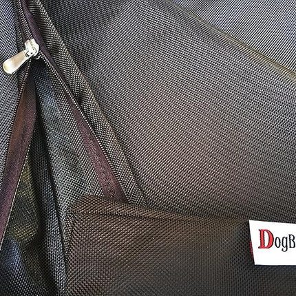 Dogbed4less XL Orthopedic Gel Cooling Memory Foam Dog Bed for Large Pet, Waterproof Liner and 1680 Nylon Brown External Cover, 47X29X4 Inches (Fit 48X30 Crate)