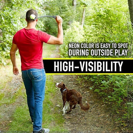 Franklin Pet Supply Co. Squeaky Dog Tennis Balls - Ready Set Fetch Dog Toy Tennis Balls with Squeaker - Perfect Pet Toy Fetch Ball for Small, Medium + Large Dogs - 3 Pack